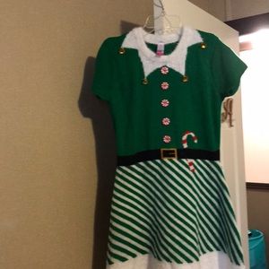 Green Elf Christmas Costume